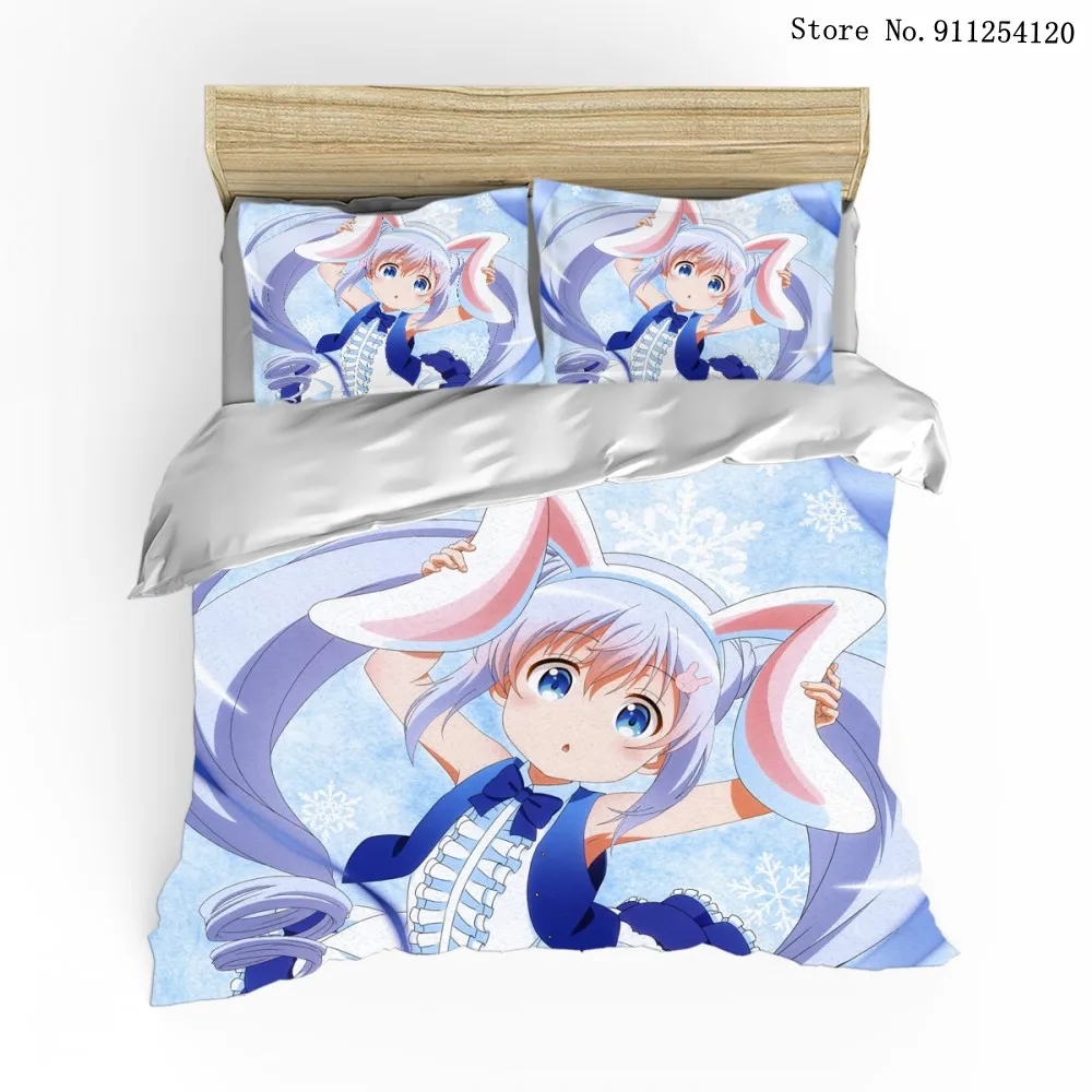 Комплект постельного белья для девочек из 2/3 предметов пододеяльник с кроликом