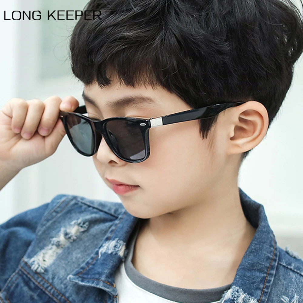 Новинка 2020 Детские Квадратные Солнцезащитные очки для мальчиков и девочек