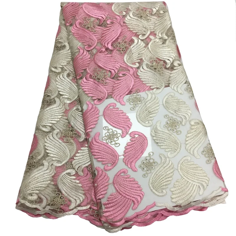 

African Lace Fabric High Quality Embroidery 2021 French Tulle Lace Fabric Nigerian Lace Fabric For Wedding Dress