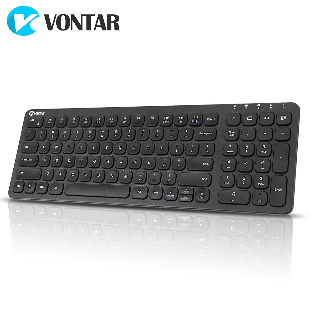 2 4G Беспроводная клавиатура ультратонкая мультимедийная для ноутбука ноутбук