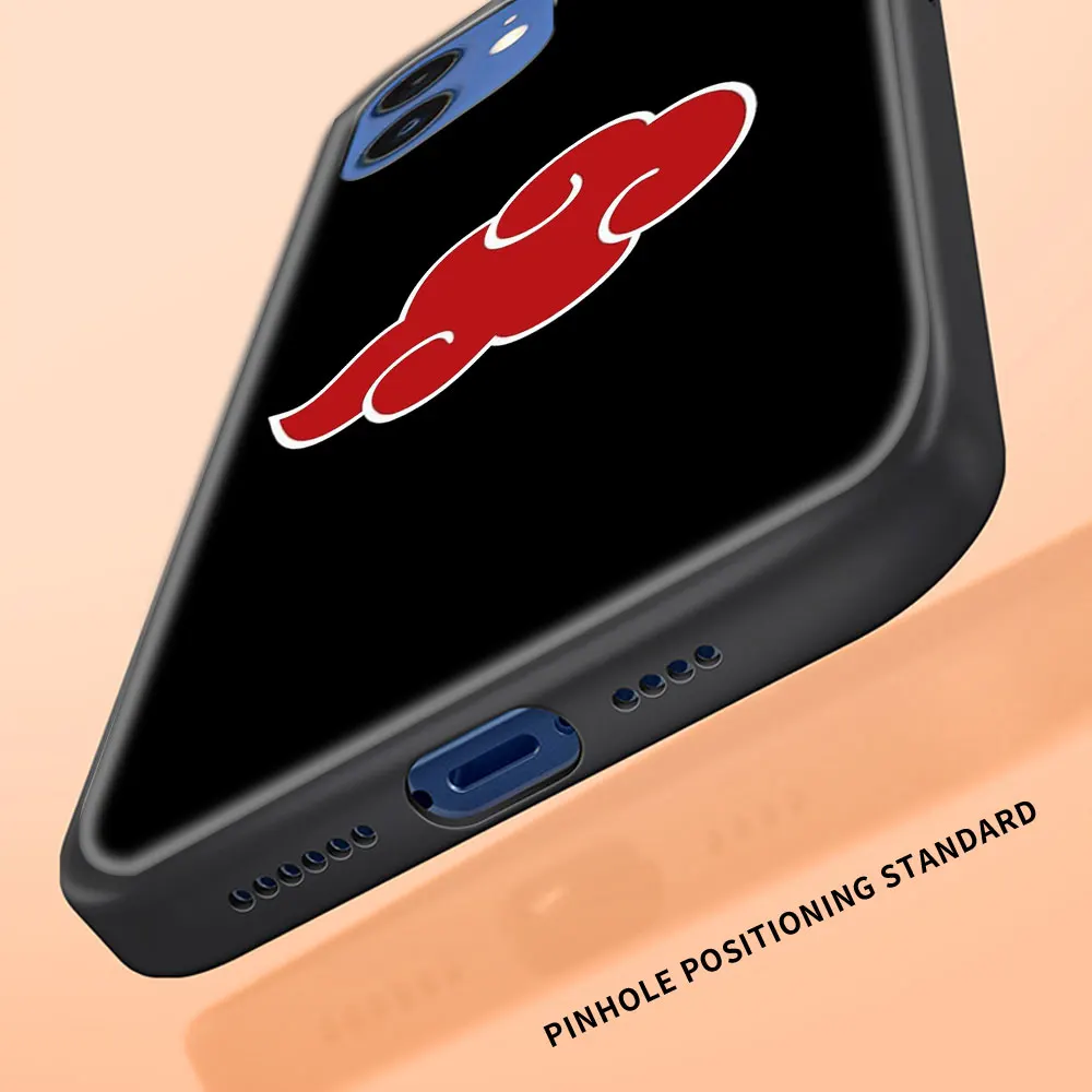Чехол Akatsuki с аниме N-Наруто для iPhone 11 12 Pro Max чехол телефона 7 8 Plus SE2020 X XR XS роскошный