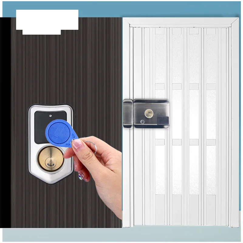 

Door Access Control System Keyless Electronic Door Lock Swipe IC13.56mhz Card LOCK Remote control Lock Key Swipe Locks 1000Users