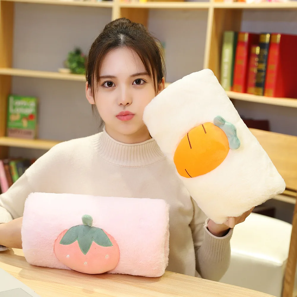 1 шт. подогреватель для рук в виде фруктов зимняя плюшевая теплая мягкая подушка