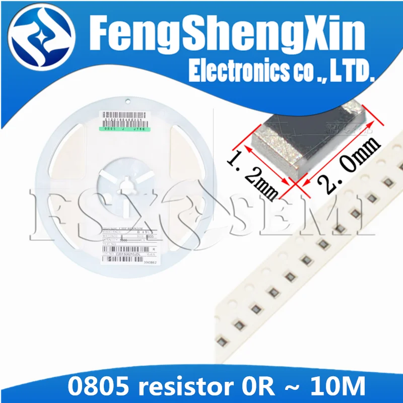 100 шт./лот 0805 SMD резистор 0R ~ 10 м 1/8 Вт 0 1 150 220 330 Ом 1K 2 K 10K 100K 1R 10R 100R 150R 220R 330R|Резисторы| |