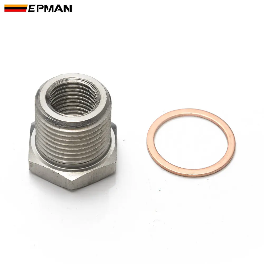 EPMAN нержавеющая сталь O2 Датчик выхлопа кислорода разделитель редуктор адаптер M18