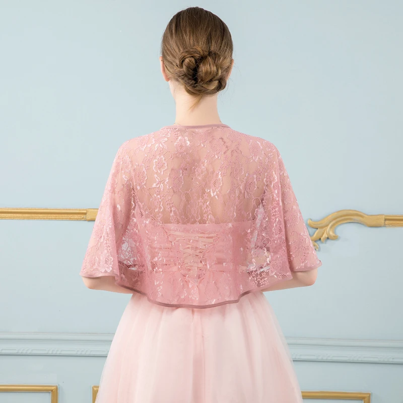 Elegant Summer Tulle Lace Bridal Shawls and Wraps Wedding Cape Jackets for Bridesmaid Evening Party Accessories 2020 in Stock | Свадьбы и