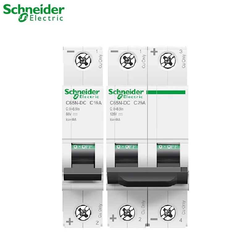 Миниатюрный автоматический выключатель Schneider electric с питанием от постоянного