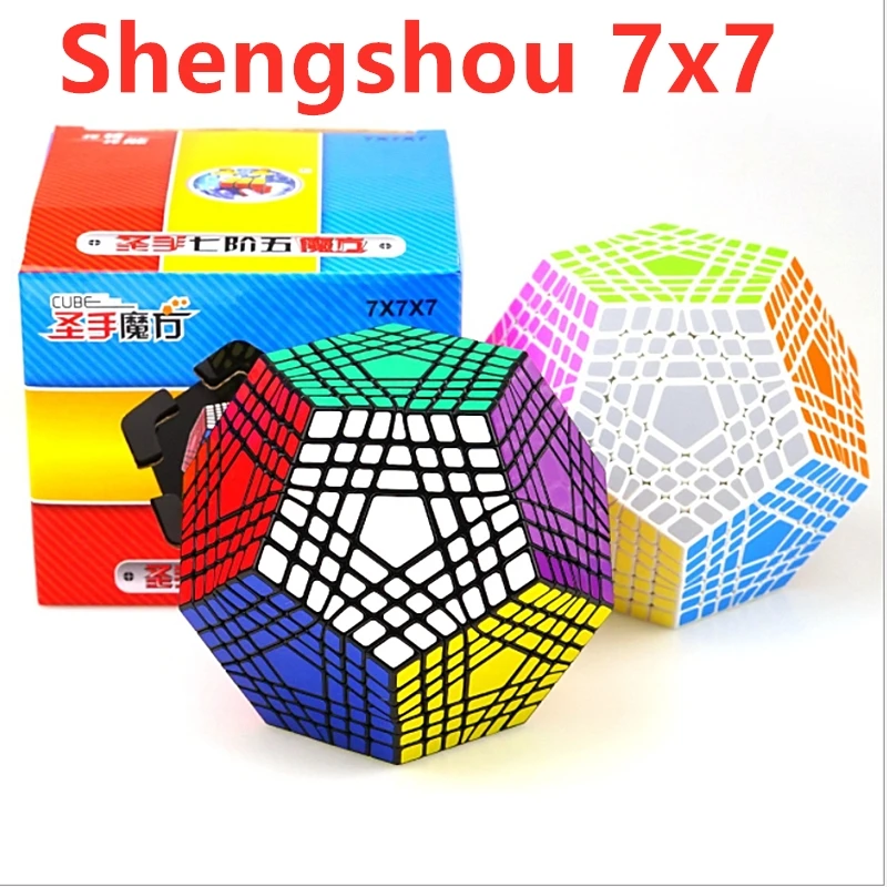 Shengshou 7x7x7 cube 7x7x7 Megaminxed Cube 7x7 куб додекаэдра shengshou Megaminxed 7x7, Магический кубик, 12-сторонние Кубик Рубика