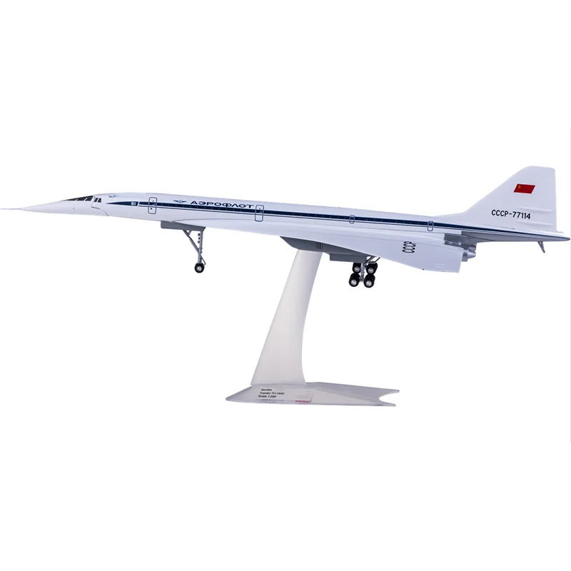 

Plane Model Toy 1/200 Scale Aeroflot Russia Tupolev TU-144 CCCP-77114 Diecast Alloy Aircraft collectible display Airplanes