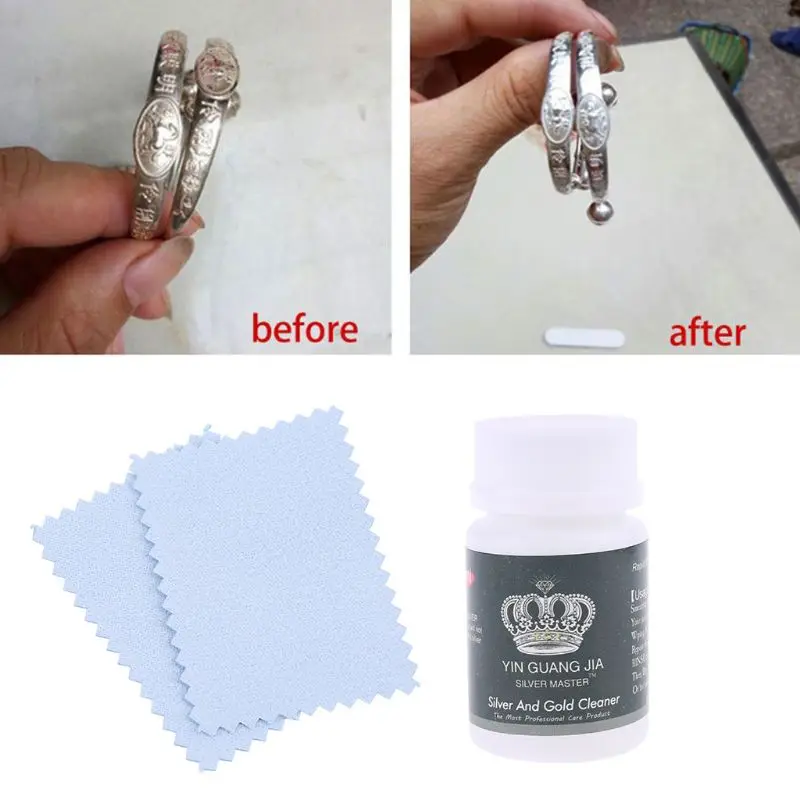 40 мл Чистящая полировальная ткань для ювелирных изделий Жидкость против