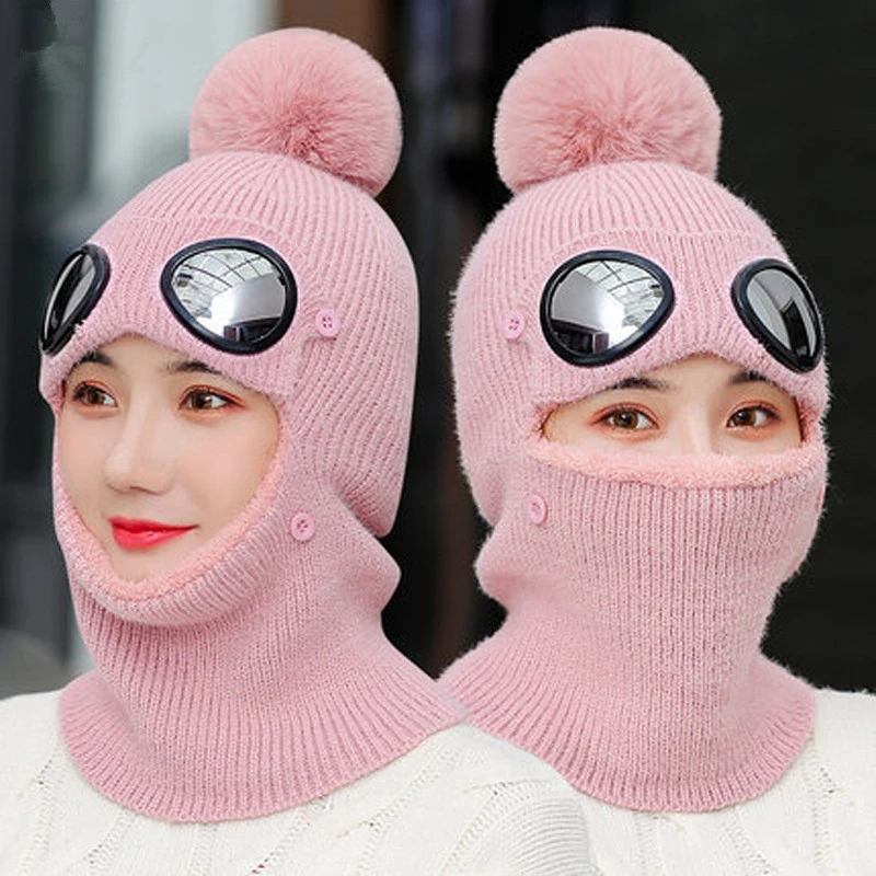 2019 Новая модная женская Лыжная шапка для женщин и мужчин вязаная утолщенная