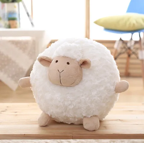 

Lovely Soft Fat Sheep Ball Plush Toy Sleeping Sheep Stuffed Doll Pillow Cushion Friend Girl Birthday Gift Cartoon Sheep Lamb