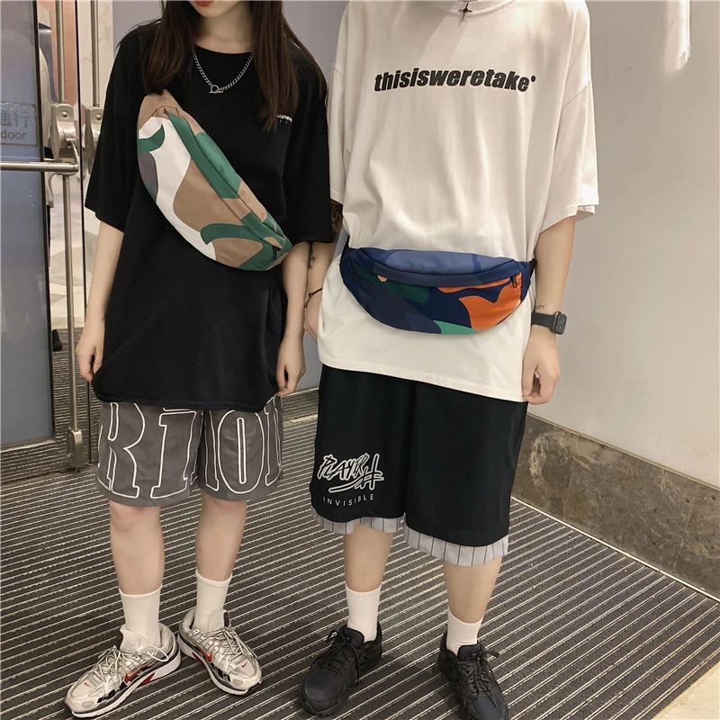 

Graffiti Men's and Women's Waist Bag Personality Shoulder Crossbody Bag Multifunctional Banana Chest Bag Lady Casual Funny Packs