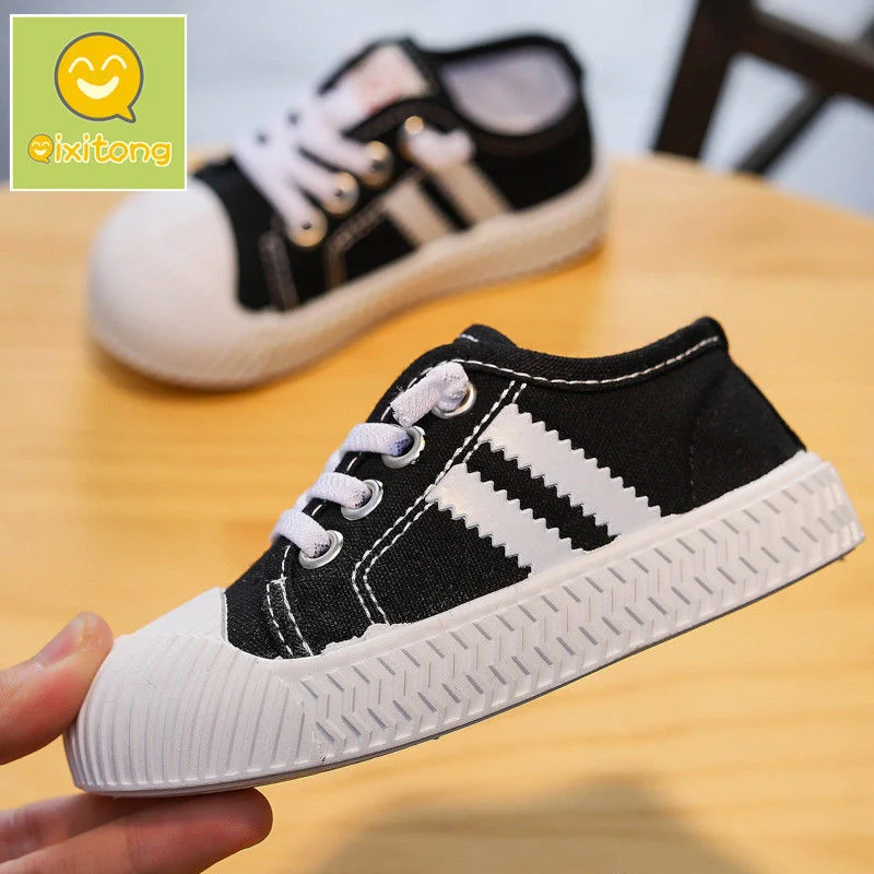 

Qixi Children's Official Authentic Autumn New Children's Canvas Shoes Baby Toddler Small White Shoes Boys' Sports Girls' Leisure