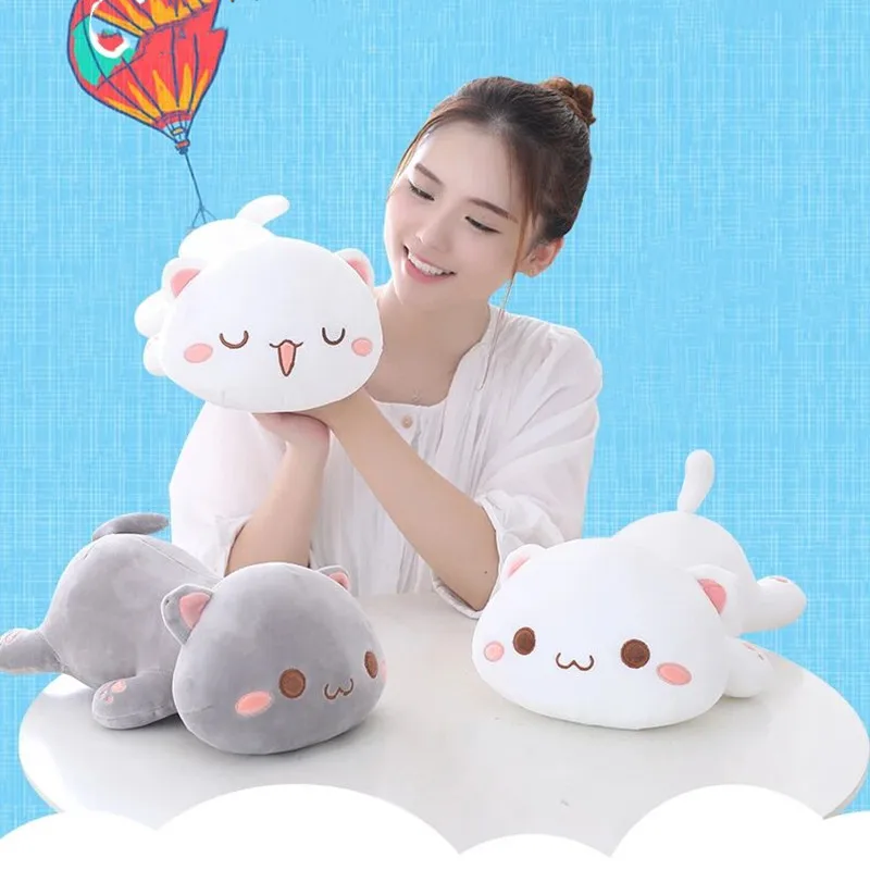 35cm Kawaii Interactive Baby Plush Cat Pillow Dolls Stuffed Animal Toys Plushie Stuff Cute Plushies Toy Plushy Doll Kids Girls | Игрушки и