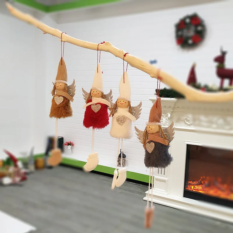 Украшение для рождественской елки в виде милой девочки специально дома