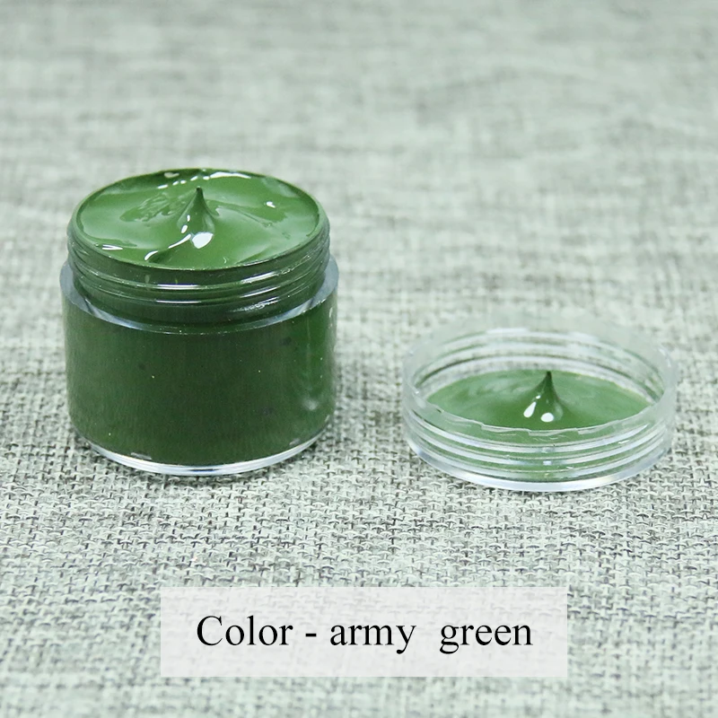 

Leather Paint Shoe Cream Coloring in Bag Sofa Car Seat Scratch 30ml Army Green Leather Dye Repair Re