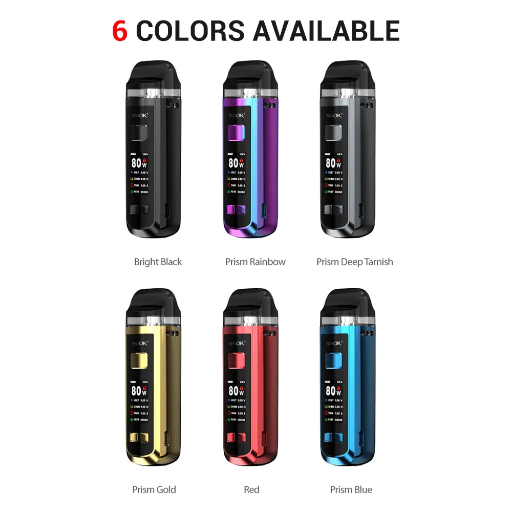 SMOK RPM2 Pod System Kit 2000mah Battery 80W Vape Mod & 7ml RPM fit Mesh MTL Coil Vaporizer VS NORD 2 MAG | Электроника