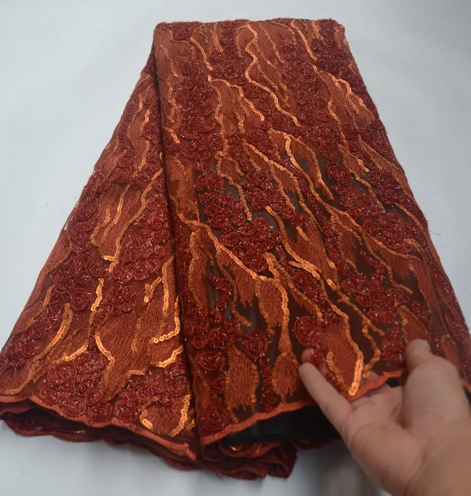 Женская стильная элегантная африканская ткань Высококачественная вышивка