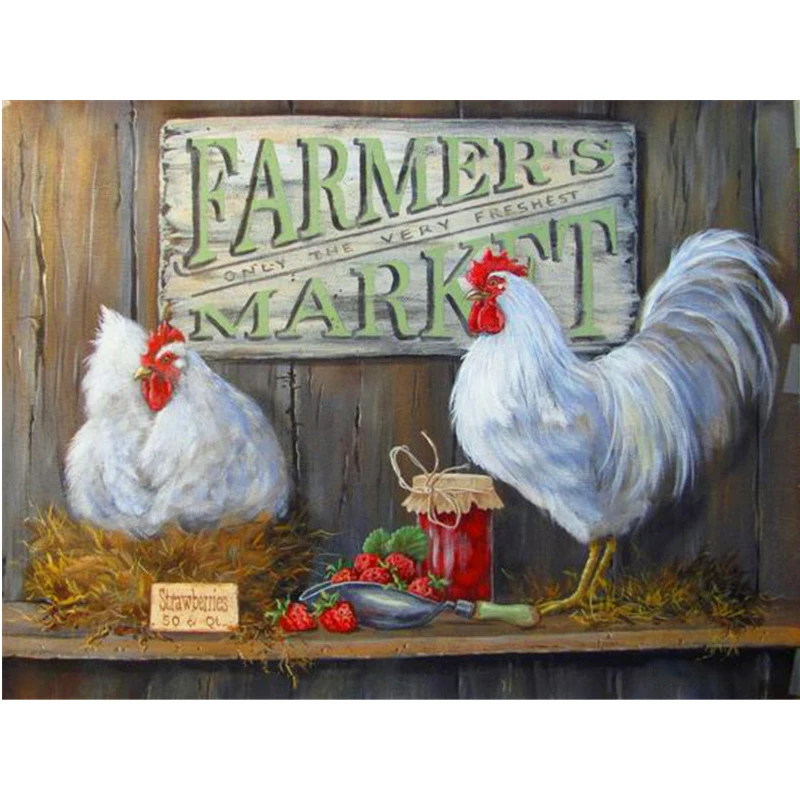 Яркая 5D квадратная Алмазная вышивка с животными инкрустированная алмазами