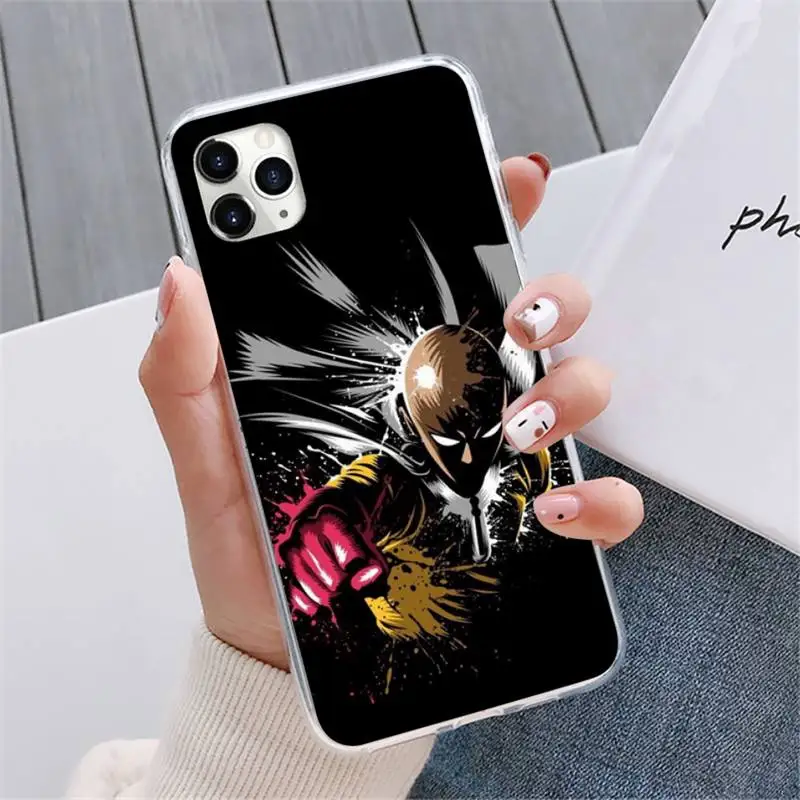 

Anime One-Punch Man Phone Case For iphone 12 5 5s 5c se 6 6s 7 8 plus x xs xr 11 pro max mini