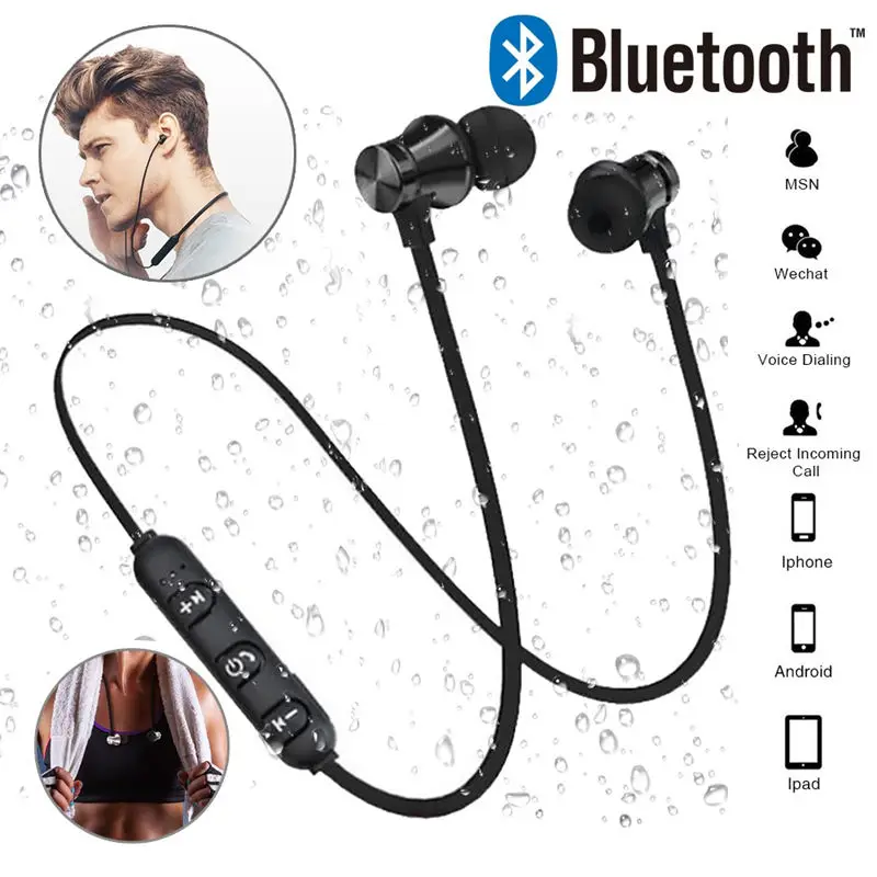 Xt11 магнитные музыкальные Bluetooth 4 2 наушники спортивные беспроводные гарнитура с