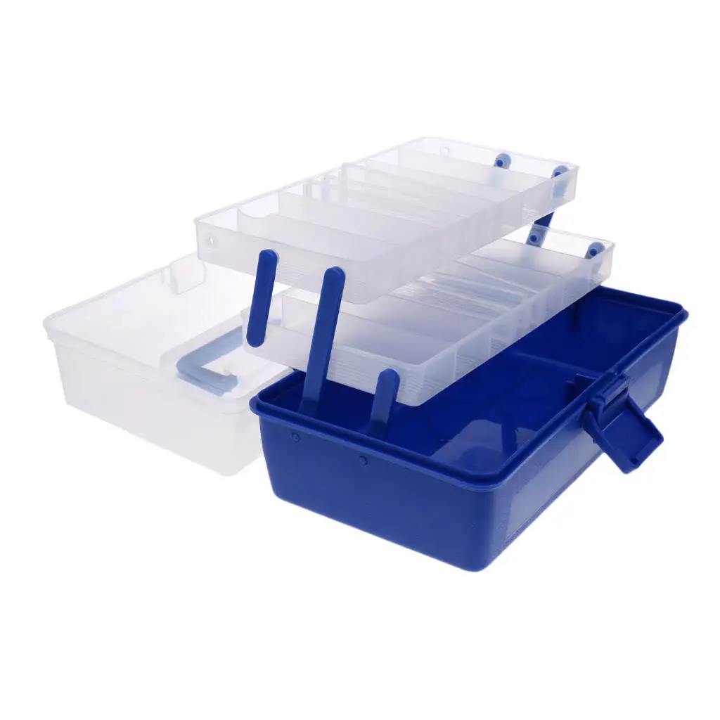 Водонепроницаемый ящик для рыболовных снастей 3/4 слоев лоток рыболовные крючки