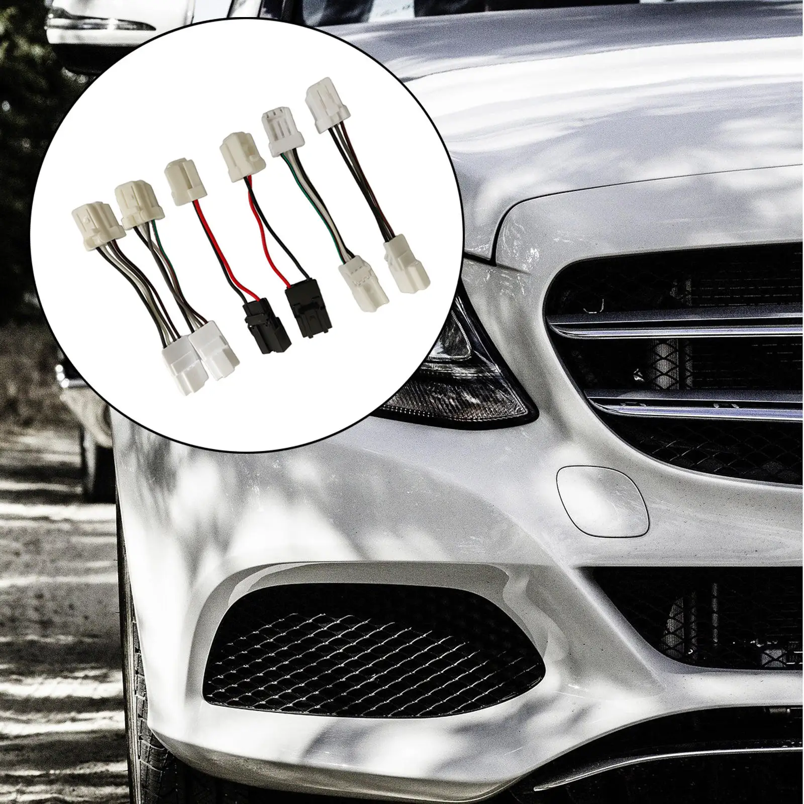 

6 шт. автомобильный адаптер для заднего фонаря, простая установка, высокая производительность, подходит для 1989-1993