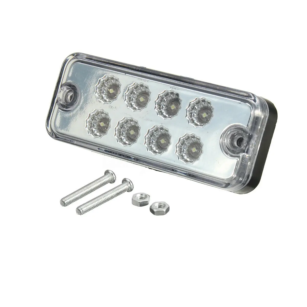 2X 15 LED Side Marker Light Clearance Lamps Amber Truck Trailer Lorry Boat 12 24