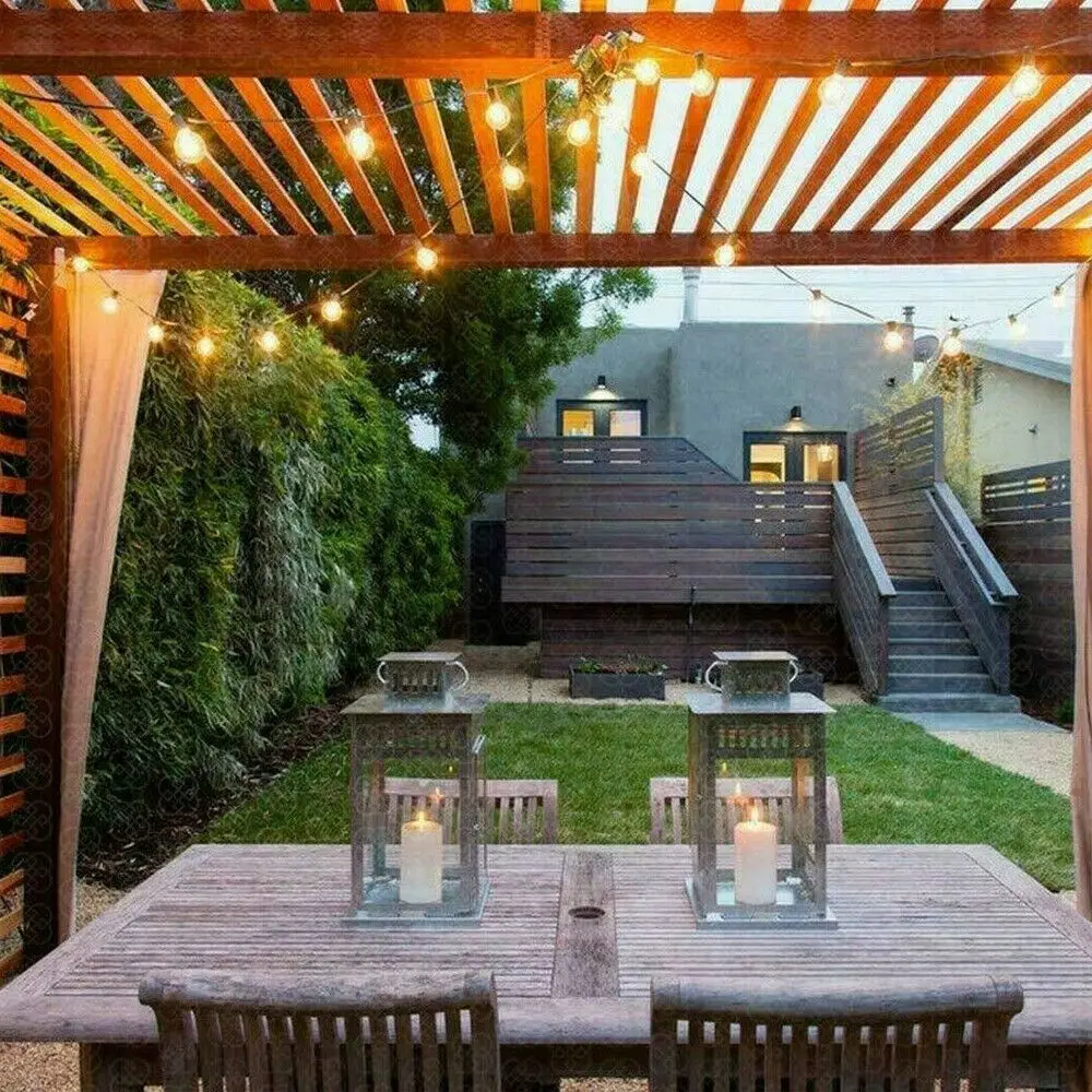 Водонепроницаемая гирлянда G40 с круглыми лампочками длиной 25 футов подвесная