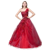 bealegantom cheap one shoulder quinceanera dresses 2021 ball gown flower sweet 15 16 dresses vestidos de 15 anos qa1059