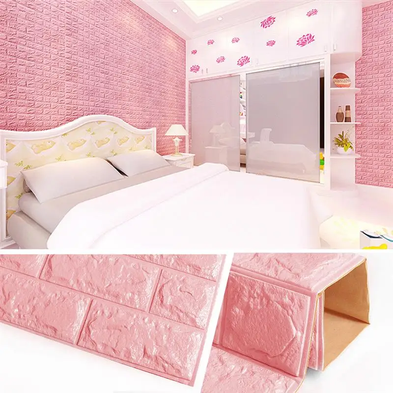 3D кирпичная стена наклейки обои Декор Пена водонепроницаемое покрытие для стен