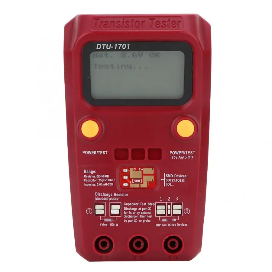 Megohmmeter Многофункциональный диодный Триод MOSFET выход HFE инструмент для