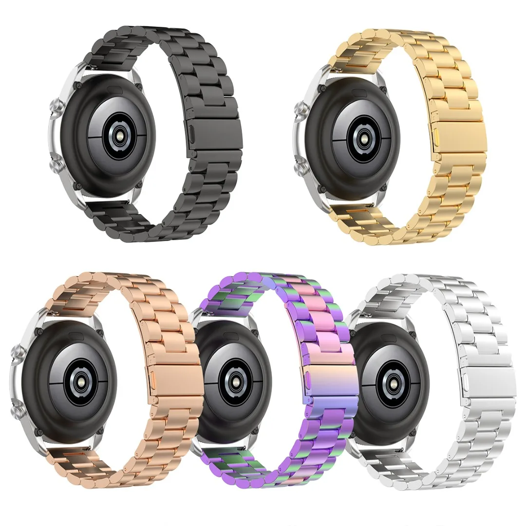 

22MM Stainless Steel Watchbands For Samsung Galaxy Watch 3 /Gear S3 Replacement Strap 5 Color Classics Steel Strap With Tool