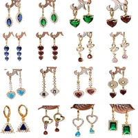 31 style fashion dangle drop earrings for womens earrings waterdrop stone heart earrings trendy jewelry for party wedding gift