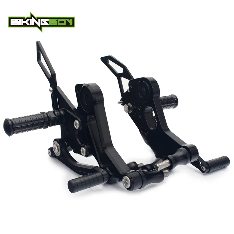 BIKINGBOY Регулируемая CNC Заготовка Подножки задние комплекты Rearsets для DUCATI Monster 696 2010