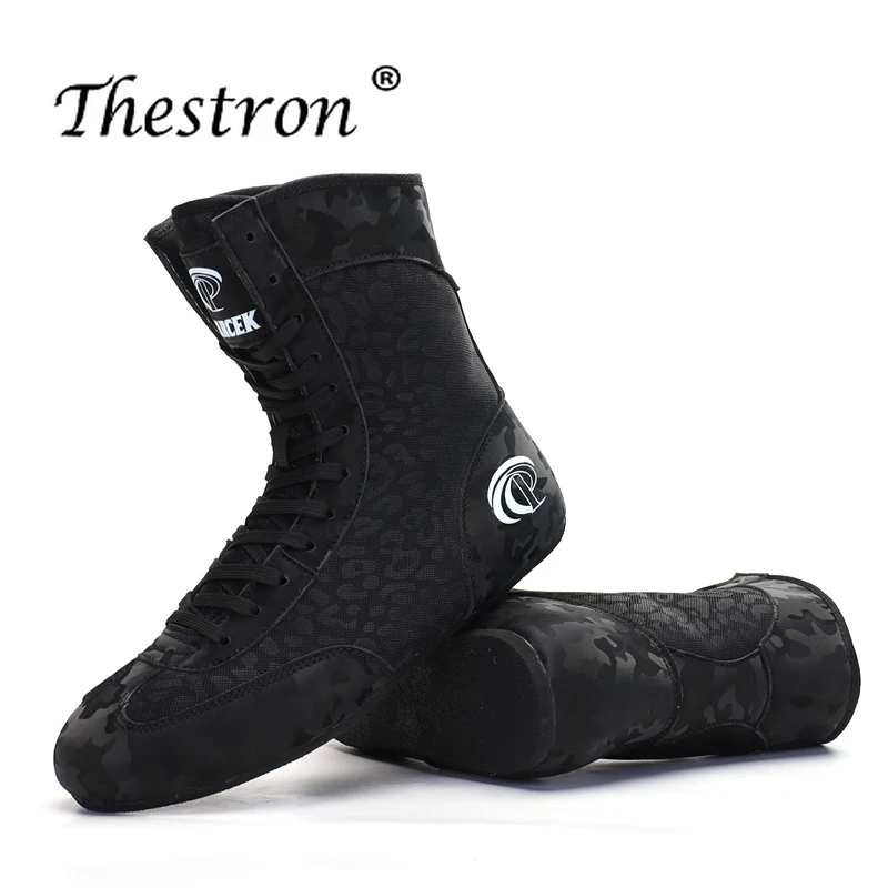 2021 Training Wrestling Boxing Shoes Men's Professional Boxing Sports Shoes Spring Mesh Breathable Fitness Shoes Weightlifting