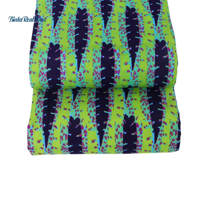 Настоящая Африканская ткань с восковой печатью высокого качества 6 ярдов