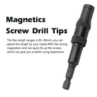 85  90 мм гибкий Длина Magnetics винтовое сверло советы винт инструменты расширения бит шестигранный хвостовик адаптер быстрой смены