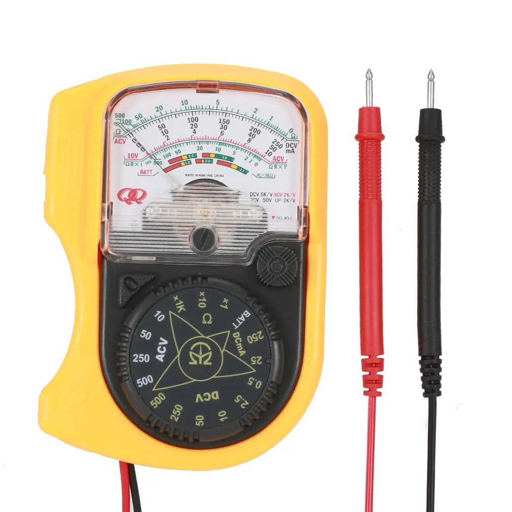 NEW QQ2.0 Hand-hold Pocket Pointer Analog Multimeter AC/DC Voltmeter Mechanical Ammeter Current Voltage Resistence Tester Meter |