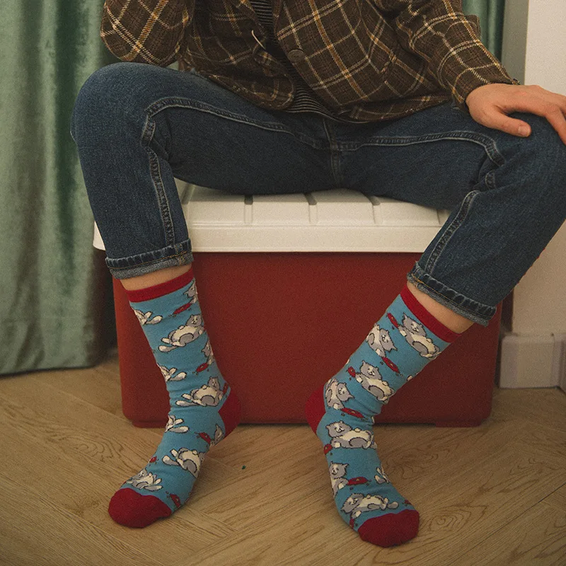 Peonfly мультяшный креативный мультфильм Кот собака животные Харадзюку сумасшедшие