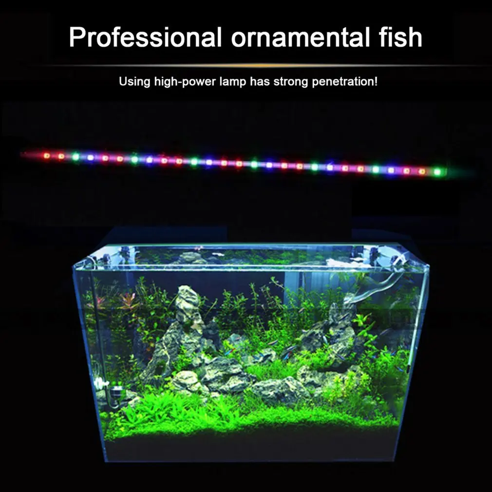 

20cm Waterproof Aquarium Fish Tank LED Light Amphibious Use Multi-seal Design Submersible Clip Lamp Fish Tank LED Light