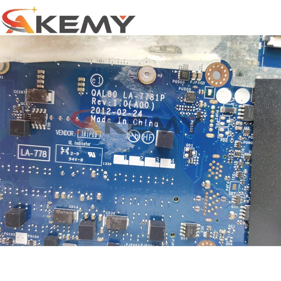 Оригинальная материнская плата для ноутбука DELL Latitude E6430 CN-05T2TY 05T2TY QAL80 LA-7781P SLJ8A |