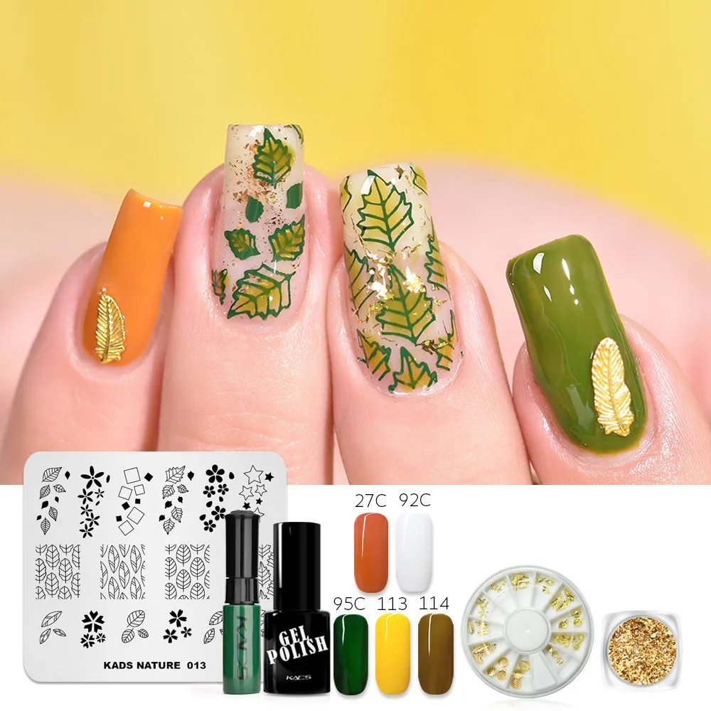 set 26 KADS Nail Art штампованные пластины природа Мода серии шаблоны для стемпинга рисунки для маникюра Лак для стемпинга трафарет для штамповки - Цвет: set 26
