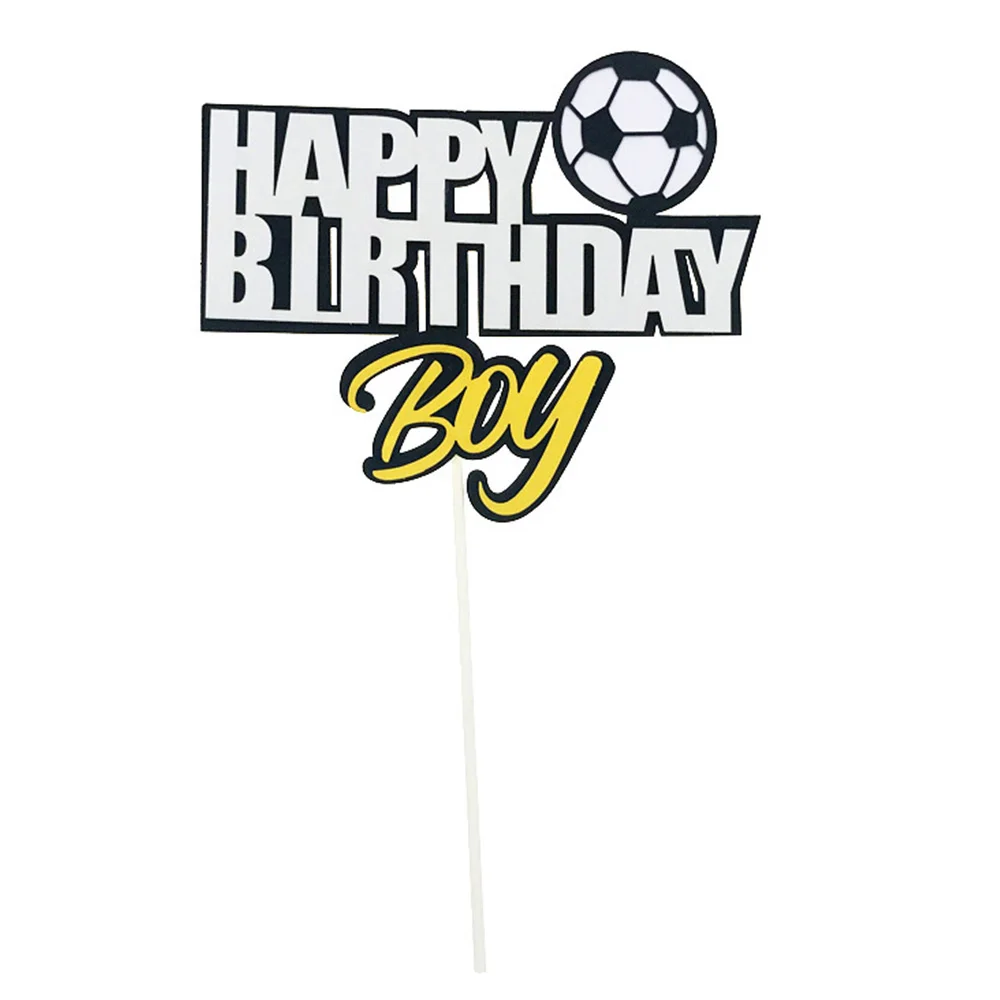 1 шт. спортивный Топпер для торта С Днем Рождения баскетбольный мяч Футбольная