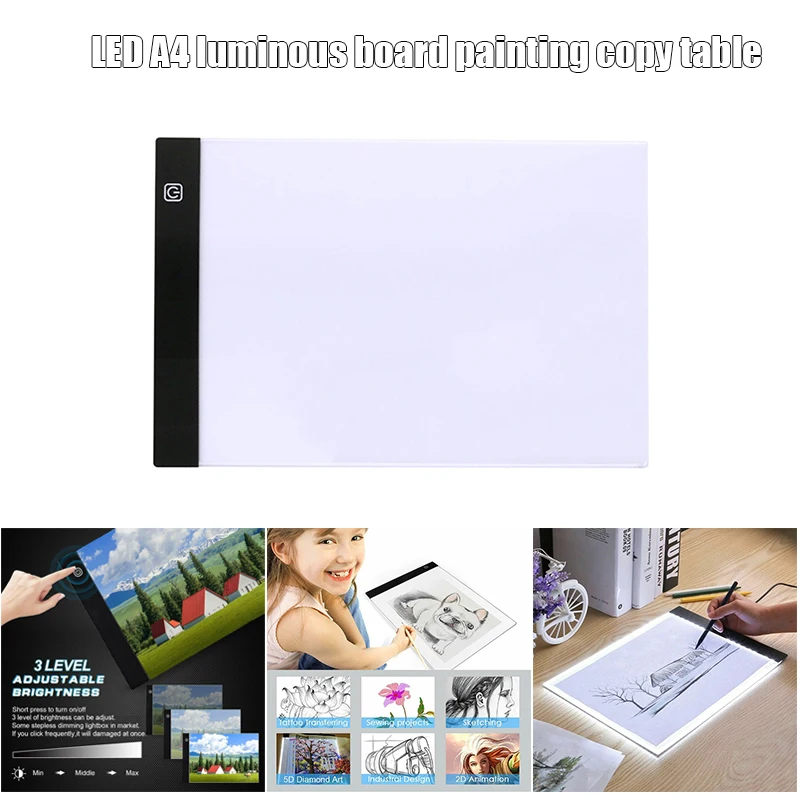 LED Drawing Board Tracing Light Box Stencil Tattoo Copy Artist Craft Table VH99 |