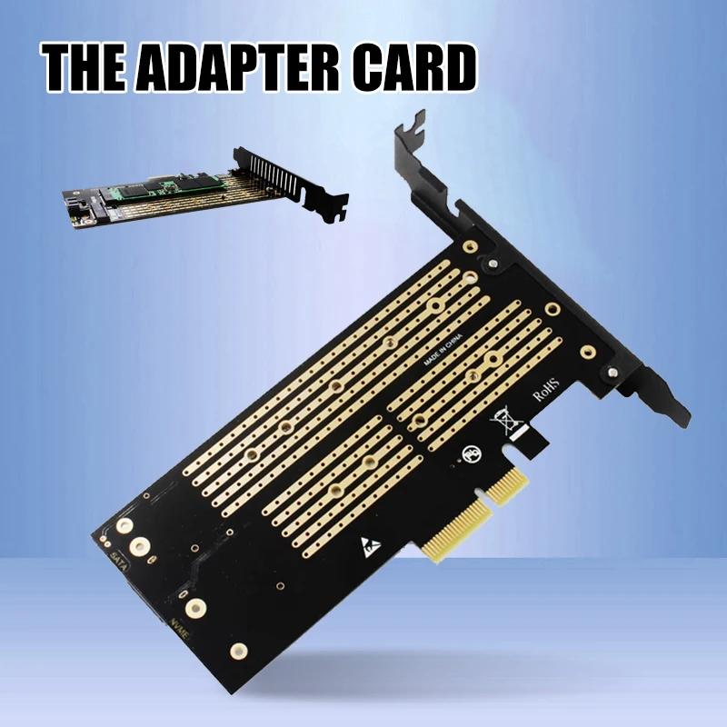 

Новая Двухдисковая Плата расширения Sk6 M.2 Nvme Ssd Ngff к Pcie X4 адаптер карта M Key Plus B Key двойная интерфейсная карта