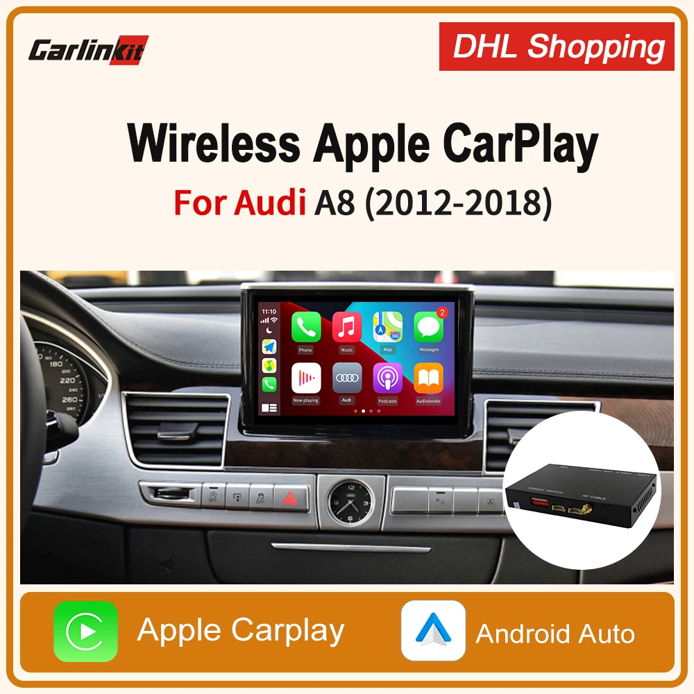 Автомобильный декодер Carlinkit2.0 для Audi A8 3G MMI мультимедийный беспроводной Apple Carplay