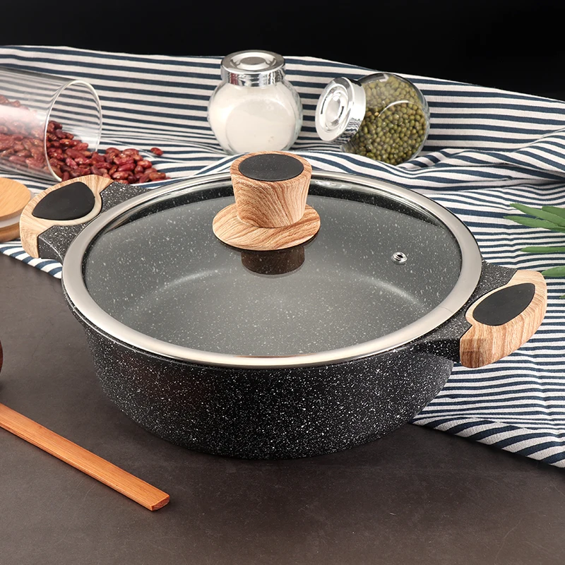 Здоровая каменная кухонная посуда для кухни maifanshi суп электронная кастрюля антипригарная кухонная сковорода для готовки кастрюли универсальные