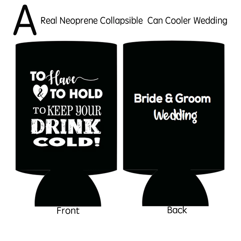 30pcs  A+B Colors Mixed Shipped Neoprene Collapsible Beer Can Cover Wedding Gift Can Cooler Foldable Stubby Holder 3mm Thickness